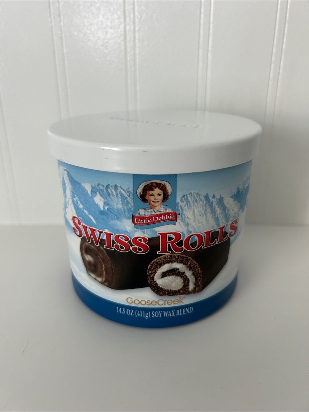 Little Debbie Swiss Rolls Scented Body Oil - White & Blue